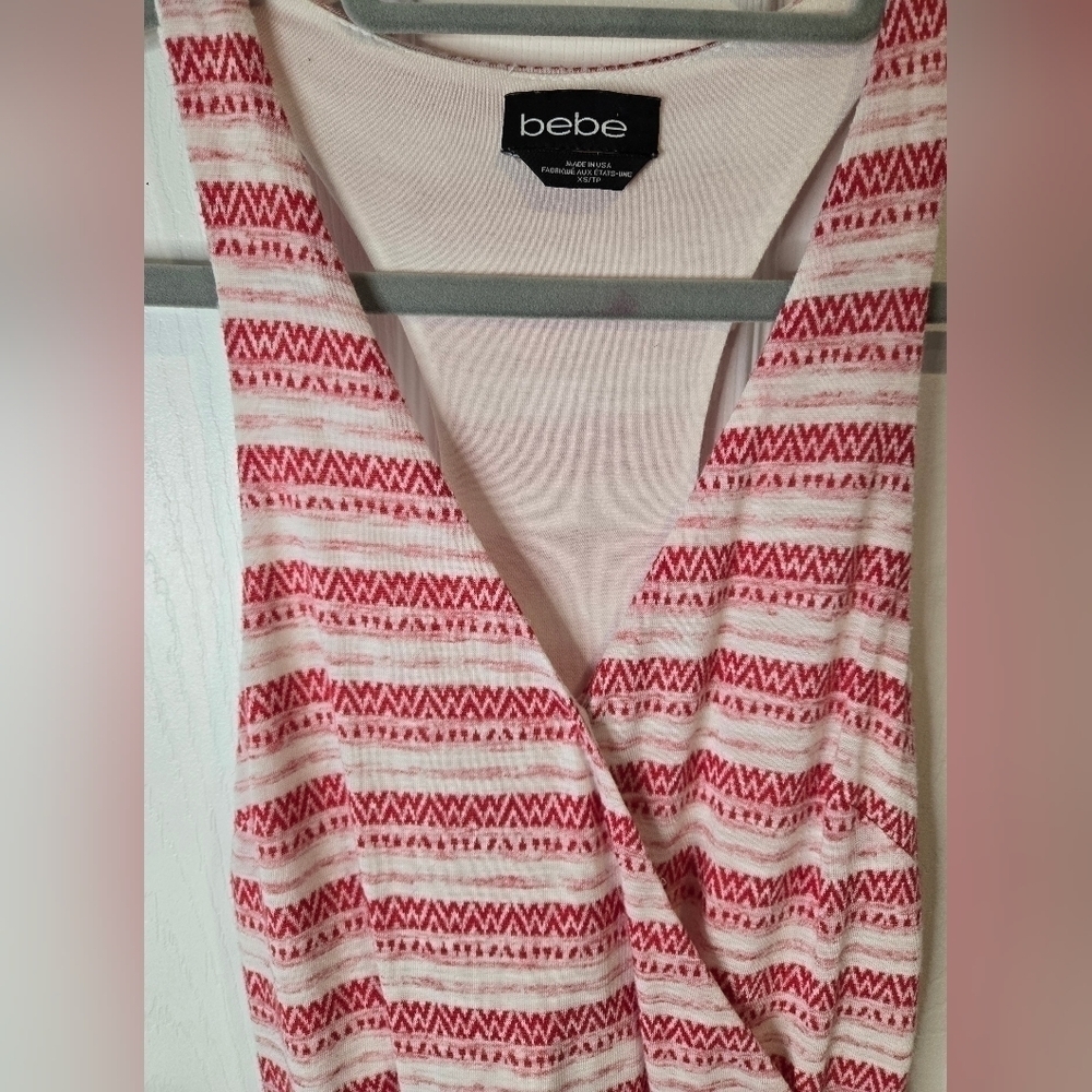 Bebe Striped Racerback Dress - Picture 6 of 10